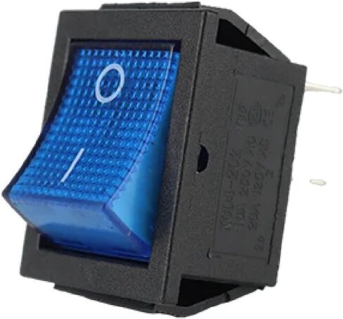 KCD4 مفتاح الروك المضيء ، 6-دبوس ، 2/3 الموضع ، 16A 250VAC/20A 125VAC ، الضوء الأحمر (Blue-3D) in Kuwait