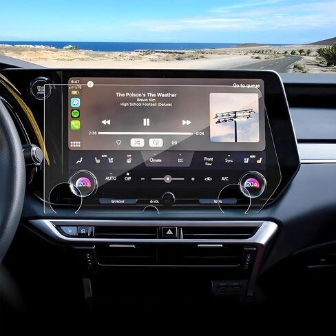 واقي شاشة Coleya 2023 2024 RX350/RX350h/RX450h+/RX500h لشاشة لمس Lexus RX 14 بوصة، زجاج مقسى 9H 2024 2023 RX350 RX350h ملحقات HD طبقة حماية شفافة 14 بوصة in Kuwait