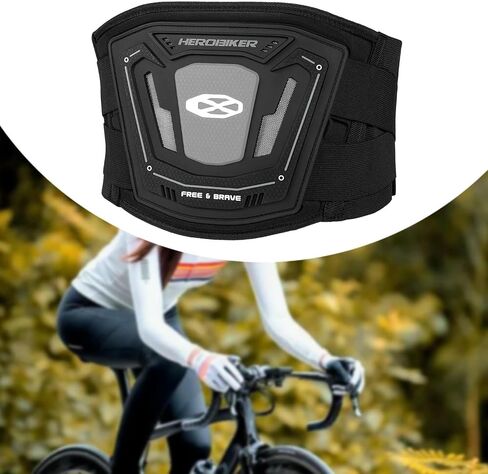 Motorcycle Kidney Belt,Adjustable Gym Home Workout Back Brace Waist Protection Strap for Running Travel Motorbike Adults , Gray in Saudi Arabia