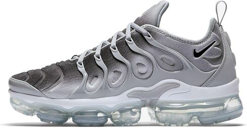 حذاء Nike Air Vapormax Plus للرجال مقاس 9.5، اللون: أبيض/أحمر جامعي/أسود in Saudi Arabia
