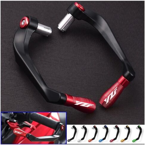 Handguard Motorcycle Handlebar Grips Guard Brake Clutch Lever Protector for Yam&aha YZF R1 R6 2005 2006 2007 2008 2009 2010 2011 2012 2013, Black in Saudi Arabia