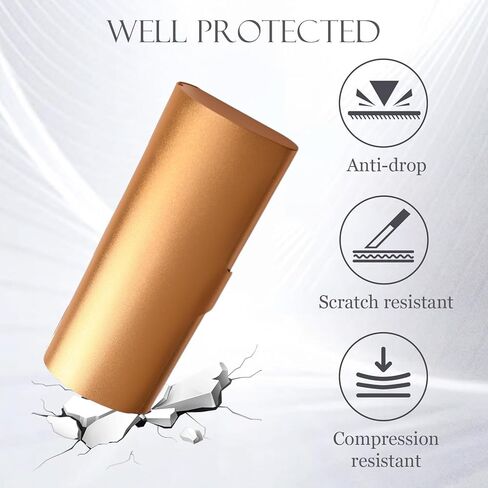 Hifot Aluminium Glasses Case, Slim Reading Glasses Case, Portable Travel Metal Eyeglass Spectacles Protection Hard Shell Case in Kuwait