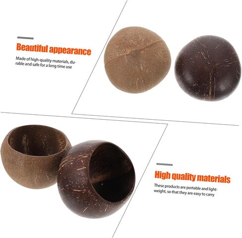 Cabilock 2pcs Coconut Shell Candle Holders Tropical Cups DIY Candle Containers Jars in Saudi Arabia