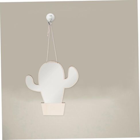 Cactus Shaped Kids Mirror Small Safe Wooden Mirror for Nursery and Children's Room Decor for Baby's Crib and Playroom in Saudi Arabia
