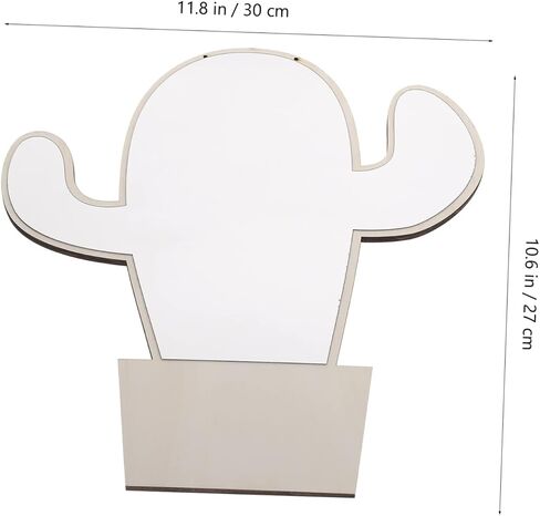Cactus Shaped Kids Mirror Small Safe Wooden Mirror for Nursery and Children's Room Decor for Baby's Crib and Playroom in Saudi Arabia
