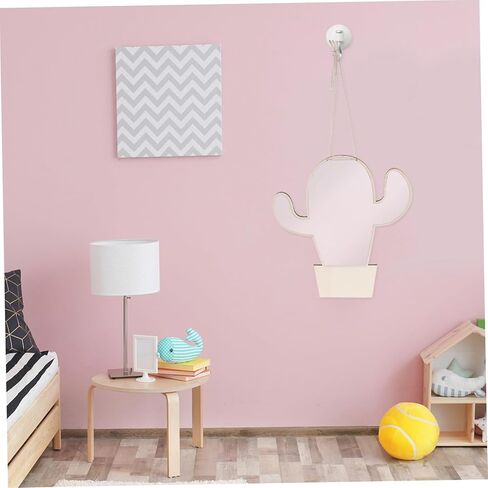 Cactus Shaped Kids Mirror Small Safe Wooden Mirror for Nursery and Children's Room Decor for Baby's Crib and Playroom in Saudi Arabia