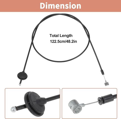 NO.3CM823535 Front Hood Release Cable Fit for Volkswagen Atlas 2020 2021 2022 2023 Engine Hood Latch Cable in Saudi Arabia
