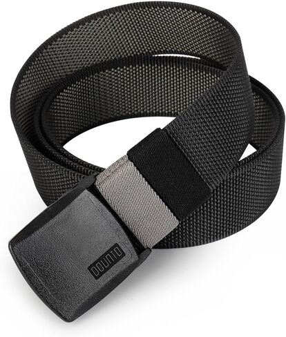 Reversible Nylon Web Belt with YKK Buckle, Metal-Free Airport Security, 49-59 Inch Adjustable Length in Kuwait