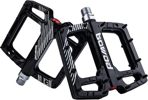 Bike Pedals Mountain Bike Adult Non-Slip CNC Aluminum Big Platform Pedal w 28 Pins 9/16" Cr-Mo Spindle 3 Sealed Ball Bearings for MTB BMX Clipless Flat Pedals Road Bike Pedals Replacement in Saudi Arabia