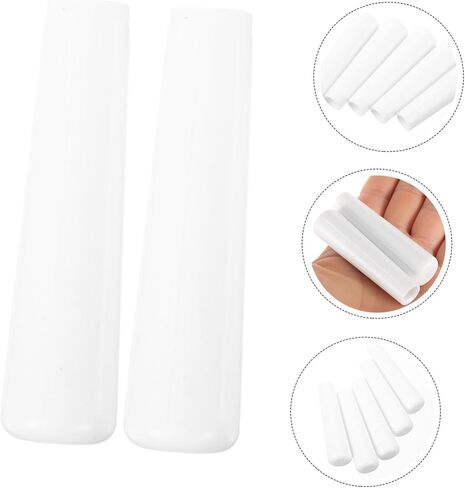 10pcs White Curtain Rod Handles Easy Install Wand Caps for Blinds Comfortable Grip Pulling Rod Caps Fits Vertical Blinds Accessories for Home Decor in Saudi Arabia