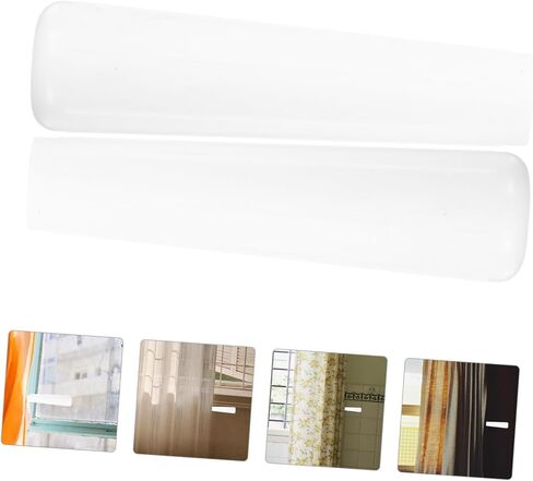 10pcs White Curtain Rod Handles Easy Install Wand Caps for Blinds Comfortable Grip Pulling Rod Caps Fits Vertical Blinds Accessories for Home Decor in Saudi Arabia