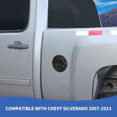 غطاء خزان الغاز في Chrome Find Filler Cover متوافق مع Chevy Silverado & GMC-Sierra 2007-2013 in Saudi Arabia