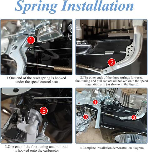 15 Pack Predator 212 Carburetor Throttle Return Spring Kit, 212cc Non Hemi Carb Rebuild Exhaust Intake Gasket Kit Compatible with Honda Clone GX160 GX200 Predator 196cc 212cc Small Engines in Saudi Arabia