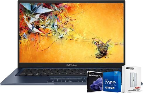 ASUS 2024 Newest Vivobook Slim Laptop, 15.6 FHD Touch Screen Display, 10-Core Intel Core i7-1255U (Beats i9-11900H), WiFi 6, Backlit Keyboard, W/Stylus, Windows 11 Pro(40GB|2048GB SSD), Quiet Blue in Saudi Arabia