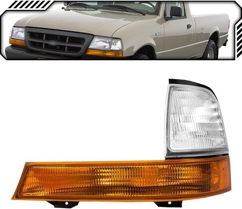 EPIC LIGHTING OE Style Halogen Corner Lights Assembly Replacement for FORD 98-00 RANGER [ FO2520144 FO2521144 F87Z13201BA F87Z13200BA ] Pair in Saudi Arabia