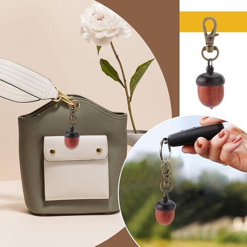 SUNNYCLUE 20 قطعة DIY 5 مجموعات من قلادة البلوط الخشبية سلسلة المفاتيح صنع عدة الخشب الطبيعي الجوزة الجوز مربع غطاء المسمار المعلقات القابلة للفتح جراد البحر المشابك تقسيم حلقات القفز لسلاسل المفاتيح عقد الشعر رماد الأسنان in Saudi Arabia