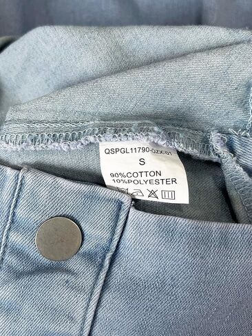 Utcoco Women's High Weavt Long Denim Skirt Button Down Swing A-Line Jean Maxi Tkirt مع جيوب in Saudi Arabia