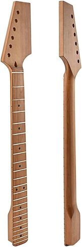 Ogdni Electric Guitar Neck 22 Frets Maple Fingerboard for ST Guitar Parts Replacement Yellow in Saudi Arabia