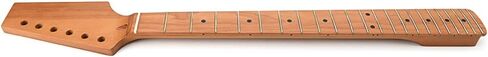 Ogdni Electric Guitar Neck 22 Frets Maple Fingerboard for ST Guitar Parts Replacement Yellow in Saudi Arabia