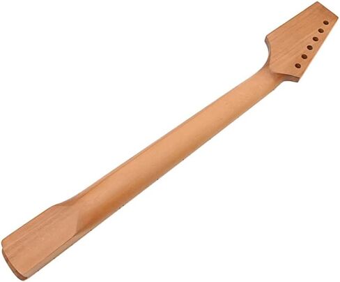 Ogdni Electric Guitar Neck 22 Frets Maple Fingerboard for ST Guitar Parts Replacement Yellow in Saudi Arabia