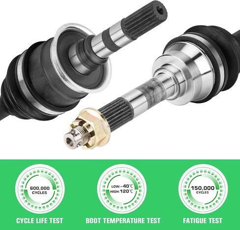 Youxmoto Front Left/Right CV Axle & Wheel Bearing Kit for Kawasaki Mule 2510 3010 4010 4x4 Diesel (KAF620 KAF950) 2001 2002 2003 2004 2005 2006-2022; 4340 Chromoly Stee CV Axle Drive Shaft in Kuwait