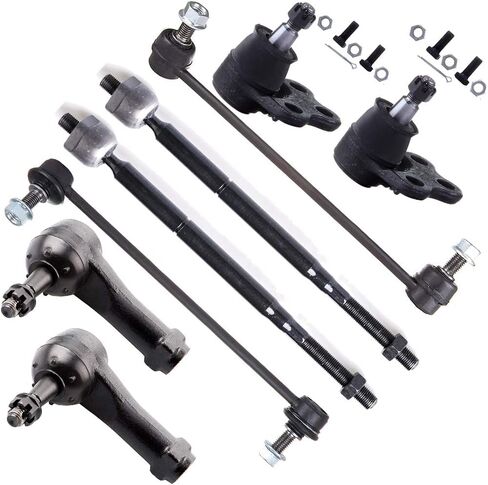 مجموعة التعليق Scitoo 8-PC لتوهينوكس تشيفي لسيلك بونتياك لزحل Vue Inner Rod Rod End End Outer Rod End Front Sway Lin in Kuwait