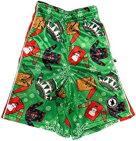 مجتمع التدفق القبيح سترة الذروة شورت الأولاد - كيد رياضي - كرة السلة - البيسبول - الهوكي - كرة القدم - لاكروس in Kuwait