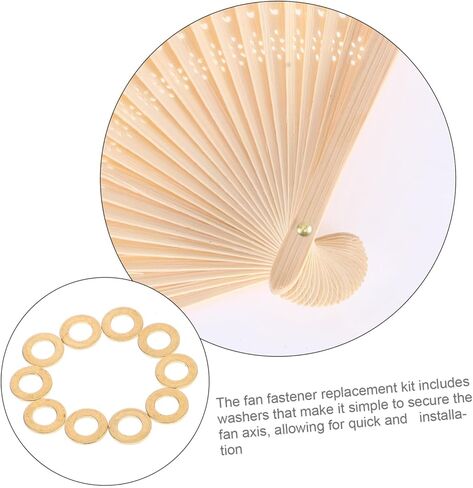 VABUELLY 10pcs برشام الفواصل إكسسوارات إكسسوارات يدوية المروحة الاستبدال لطي إصلاح مروحة إصلاح in Saudi Arabia