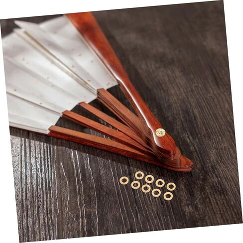 VABUELLY 10pcs برشام الفواصل إكسسوارات إكسسوارات يدوية المروحة الاستبدال لطي إصلاح مروحة إصلاح in Saudi Arabia