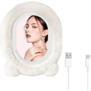 مرآة مكياج أفخم مع أضواء ، 15.8 "× 11.8" مرآة مكياج LED ، شاشة اللمس مرآة الغرور مع إضاءة 3 ألوان ، مرآة مضاءة لمكتب المكياج ، غرفة نوم ، غرفة ملابس ، هدية نسائية (أبيض) in Saudi Arabia