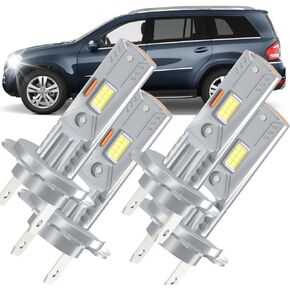 مصابيح ضوء LED متوافقة مع Mercedes-Benz GL450 2007-2012/ML350 2006-2011/E GL GLK ML/GL350 GLK350 2010-2012 H7 HIW BEAM PLG LOW BEAM PLG and PLAY 4 in Kuwait
