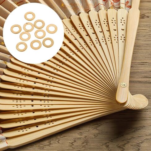 10pcs Rivet Spacers for Folding Hand Fans Silver Axle Fasteners Repair Kit Easy Installation for Handmade Fan Maintenance and Modifications in Kuwait