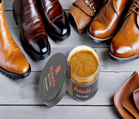 Polaris Shoe Cream High Shine Leather Shoes Shiner Boot Polish For Handbags,Jacket, Formal shoes,Purse,slippers,Loafer, in Saudi Arabia