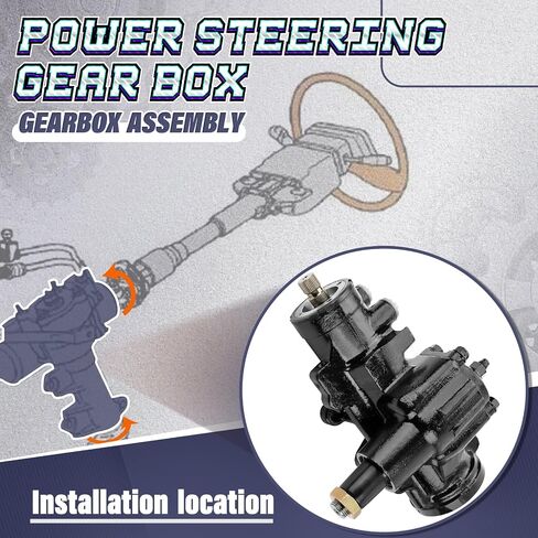 Power Steering Gear Box Fit for Pontiac Firebird Catalina GTO 1967-1976, Gremlin Hornet Javelin Matador ScoutII Bonneville, Tempest Ventura OE 358938 in Saudi Arabia