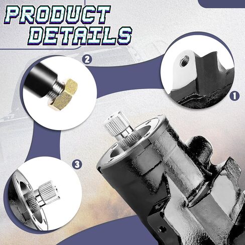 Power Steering Gear Box Fit for Pontiac Firebird Catalina GTO 1967-1976, Gremlin Hornet Javelin Matador ScoutII Bonneville, Tempest Ventura OE 358938 in Saudi Arabia