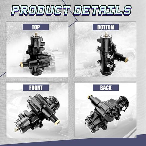 Power Steering Gear Box Fit for Pontiac Firebird Catalina GTO 1967-1976, Gremlin Hornet Javelin Matador ScoutII Bonneville, Tempest Ventura OE 358938 in Saudi Arabia