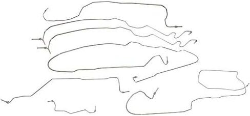 Brake Hydraulic Line Kit - 7-Piece - Compatible with 2003-2006 Chevy Silverado 2500 HD Standard Cab Pickup with 96 Inch Bed (Models without Quadrasteer Only) in Saudi Arabia