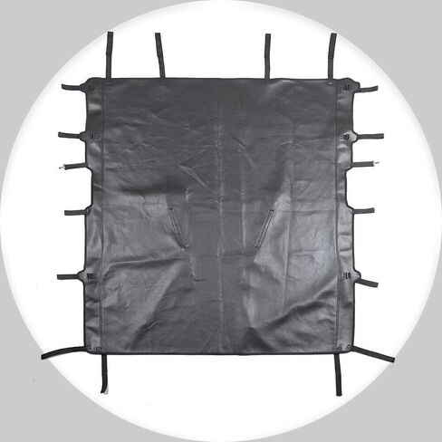 Soft Top Bikini Top Cover - 4-Door Leather for Jeep for Gladiator 2020-2022 1pc Front Rear Upper,Exterior Black STBTCAF2JJG4L in Saudi Arabia