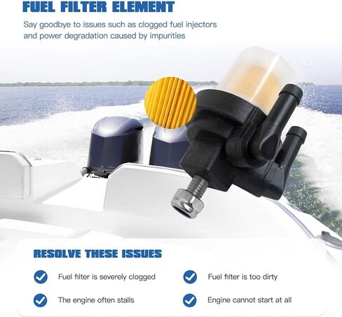 Marine Fuel Filter Assembly for Yamaha 6R3-24560-00-00 & 6E5-24560-00-00 in Saudi Arabia