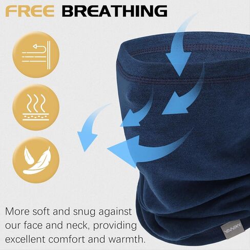 Neck Gaiter Winter Neck Warmer for Men & Women Windproof Face Mask for Cold Weather Breathable Ski Face Cover Scarf in Saudi Arabia