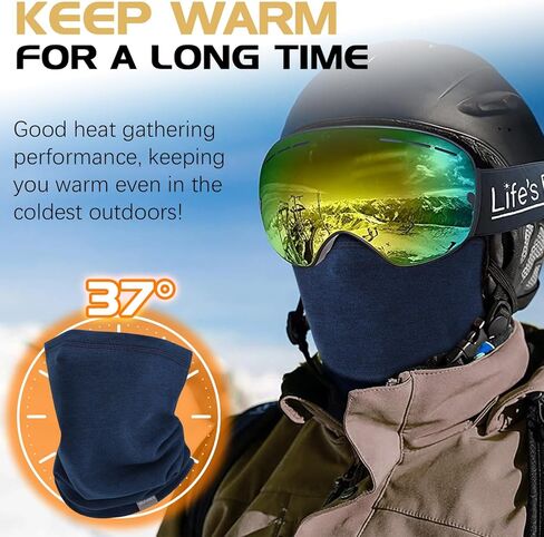 Neck Gaiter Winter Neck Warmer for Men & Women Windproof Face Mask for Cold Weather Breathable Ski Face Cover Scarf in Saudi Arabia