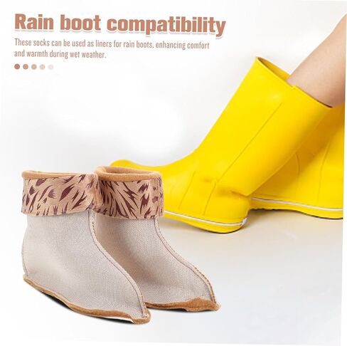Boot Liner Socks for Women Warm Fleece Rain Boots Inserts Thermal Socks for Winter in Saudi Arabia