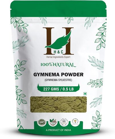 H & C المكونات العشبية الخبير H&C Gymnema / Gurmar أوراق البودرة (Gymnema sylvestre) 227g / 0.5 lb | العافية الأيضية in Saudi Arabia