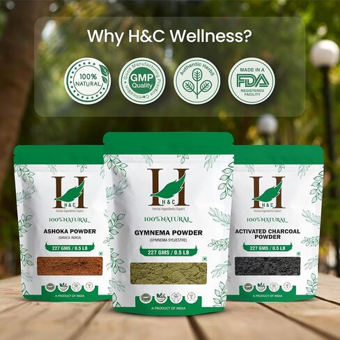 H & C المكونات العشبية الخبير H&C Gymnema / Gurmar أوراق البودرة (Gymnema sylvestre) 227g / 0.5 lb | العافية الأيضية in Saudi Arabia