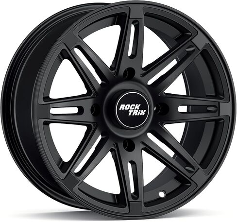 RockTrix RT103 4pc 12in ATV Wheels 4x110 Rims, 12x7, 5+2 Offset, For ATV UTV with IRS (Independent Rear Suspension), Compatible with Bombardier Honda Kawasaki Yamaha Suzuki 4/110 (Set of 4) in Saudi Arabia
