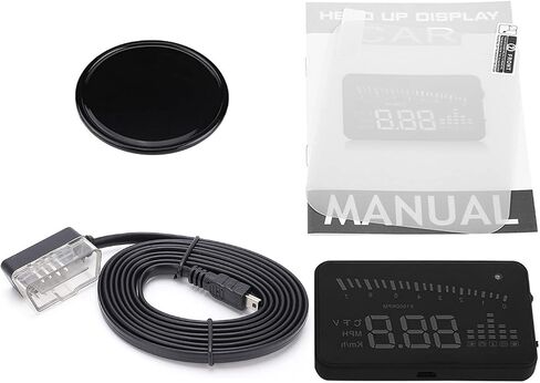 3 '' CAR HUD ADEX DISPLAY OPCOPBOARDOR CONTINGURE مع واجهة OBDII/EUOBD ، نظام تحذير السرعة ، سرعة السيارة MPH/KPM CAR ELECTRICAL SOPS in Saudi Arabia