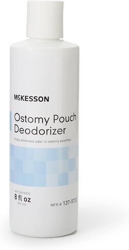 McKesson Ostomy Pouch Deodorizer, Helps Eliminate Odor in Ostomy Pouches, 8 fl oz, 1 Count, 6 Packs, 6 Total in Saudi Arabia