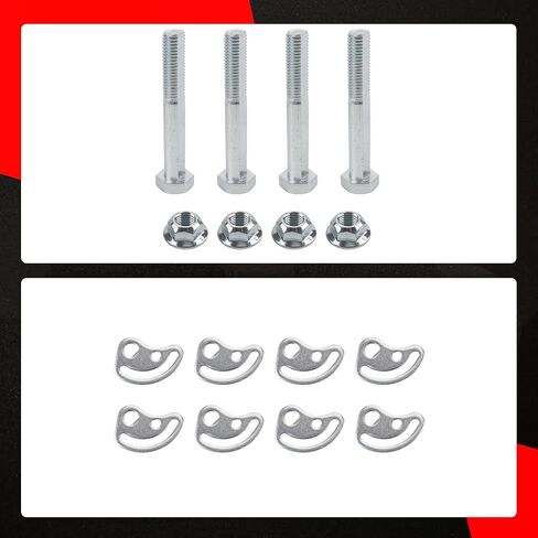 2 Sets Alignment Camber Bolt Kit Compatible with Chevrolet Silverado GMC Sierra 1500 2500 Hummer H2 H3 Camber Bolt ±1.5 Degree, Upper Control Arm Suspension Kit in Saudi Arabia