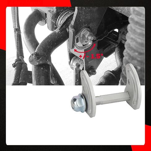 2 Sets Alignment Camber Bolt Kit Compatible with Chevrolet Silverado GMC Sierra 1500 2500 Hummer H2 H3 Camber Bolt ±1.5 Degree, Upper Control Arm Suspension Kit in Saudi Arabia