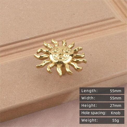 L5014 Solid Brass Drawer Furniture Hardware Kitchen Cabinet Gold Pull Handle 1Pcs in Saudi Arabia